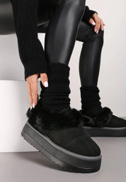 UGG à plateforme avec fourrure