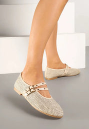 Ballerines plates avec brides à boucle