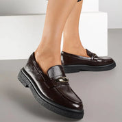 Mocassins classiques décorés d'élégants appliqués