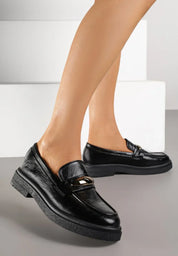 Mocassins classiques décorés d'élégants appliqués