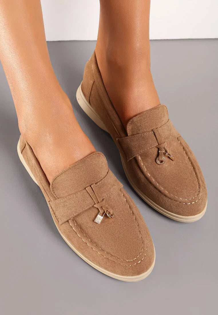 Mocassins à franges en suède souple et léger pour femmes