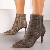 Demi bottes à talons hauts