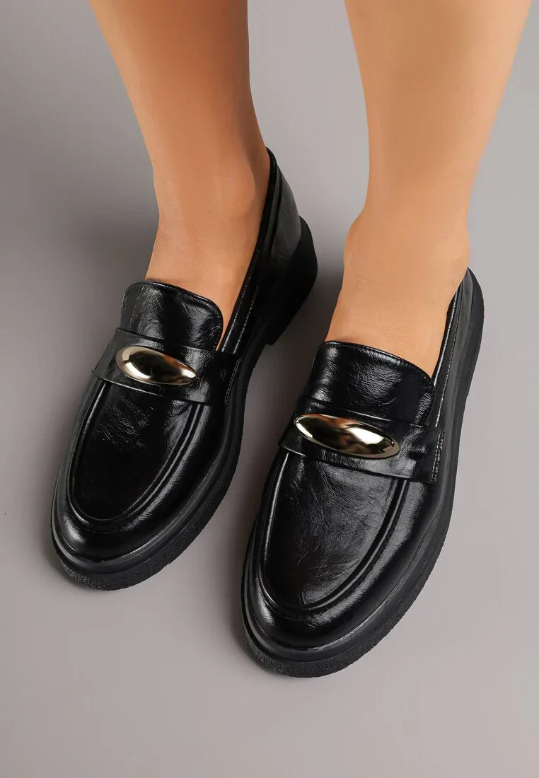 Mocassins classiques décorés d'élégants appliqués