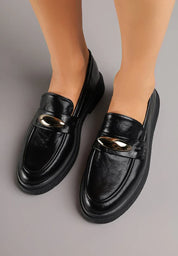 Mocassins classiques décorés d'élégants appliqués