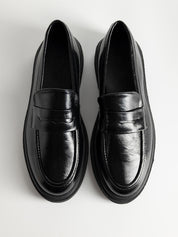 Mocassins à double talon avec bande décorative