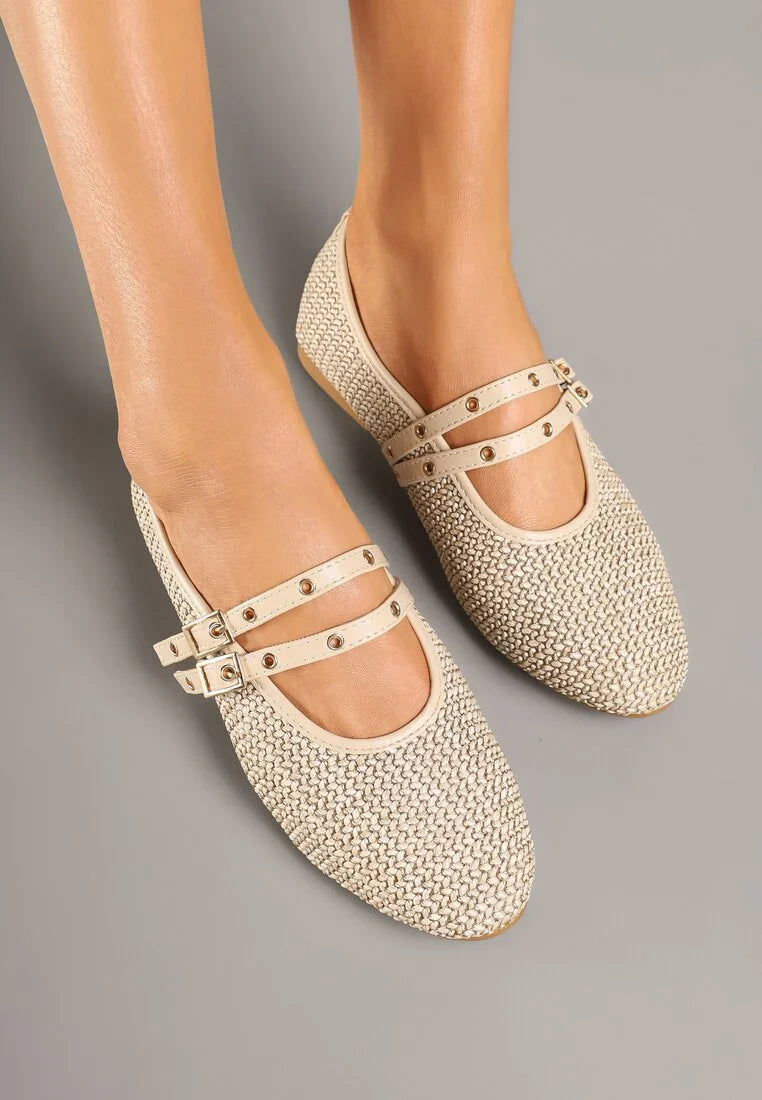 Ballerines plates avec brides à boucle
