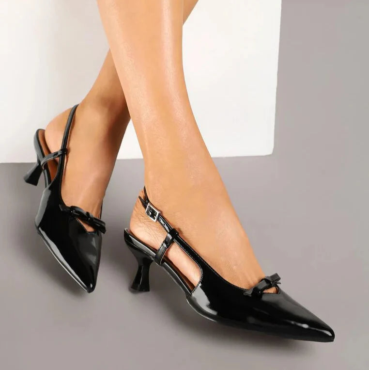 Sandales noires en nonariline