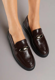 Mocassins classiques décorés d'élégants appliqués