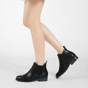 Bottines plates chelsea en simili