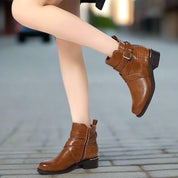 Bottines à contrefort croc