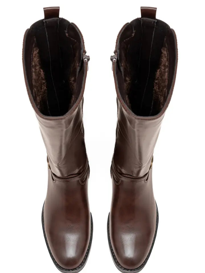 Bottes d'équitation classiques avec bride à la cheville