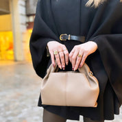 Sacs Fourre-Tout À Bandoulière En Cuir Véritable En Forme De Nuage Pour Femmes