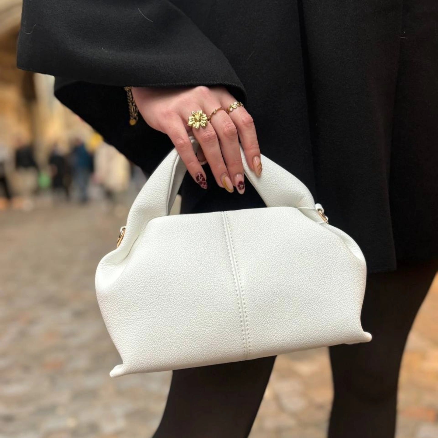 Sacs Fourre-Tout À Bandoulière En Cuir Véritable En Forme De Nuage Pour Femmes