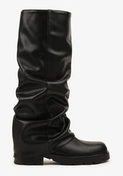 Bottes à volants avec imitation de jambe