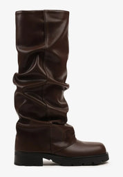 Bottes à volants avec imitation de jambe