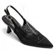 Sandales en mesh à talon aiguille