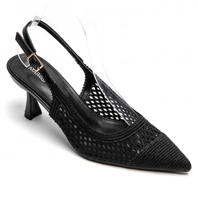 Sandales en mesh à talon aiguille