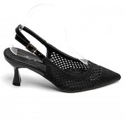 Sandales en mesh à talon aiguille