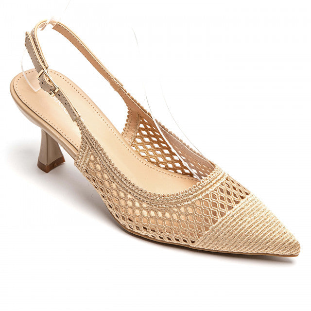Sandales en mesh à talon aiguille