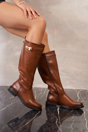 Bottes cavalières en simili