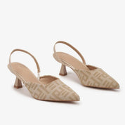 Escarpins Bicolores à Talons Fins confortables à bout pointu pour femme