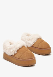 UGG à plateforme avec fourrure