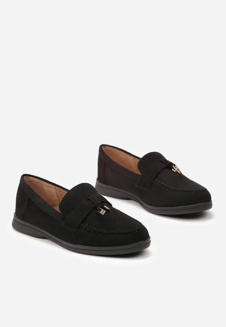 Mocassins à franges en suède souple et léger pour femmes