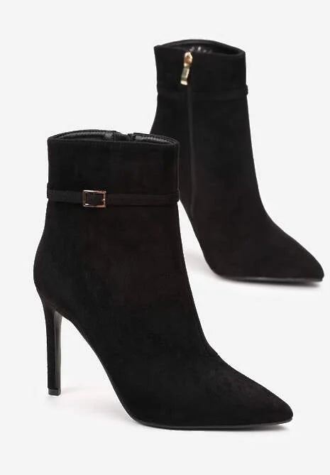 Bottines à talon aiguille et bout pointu