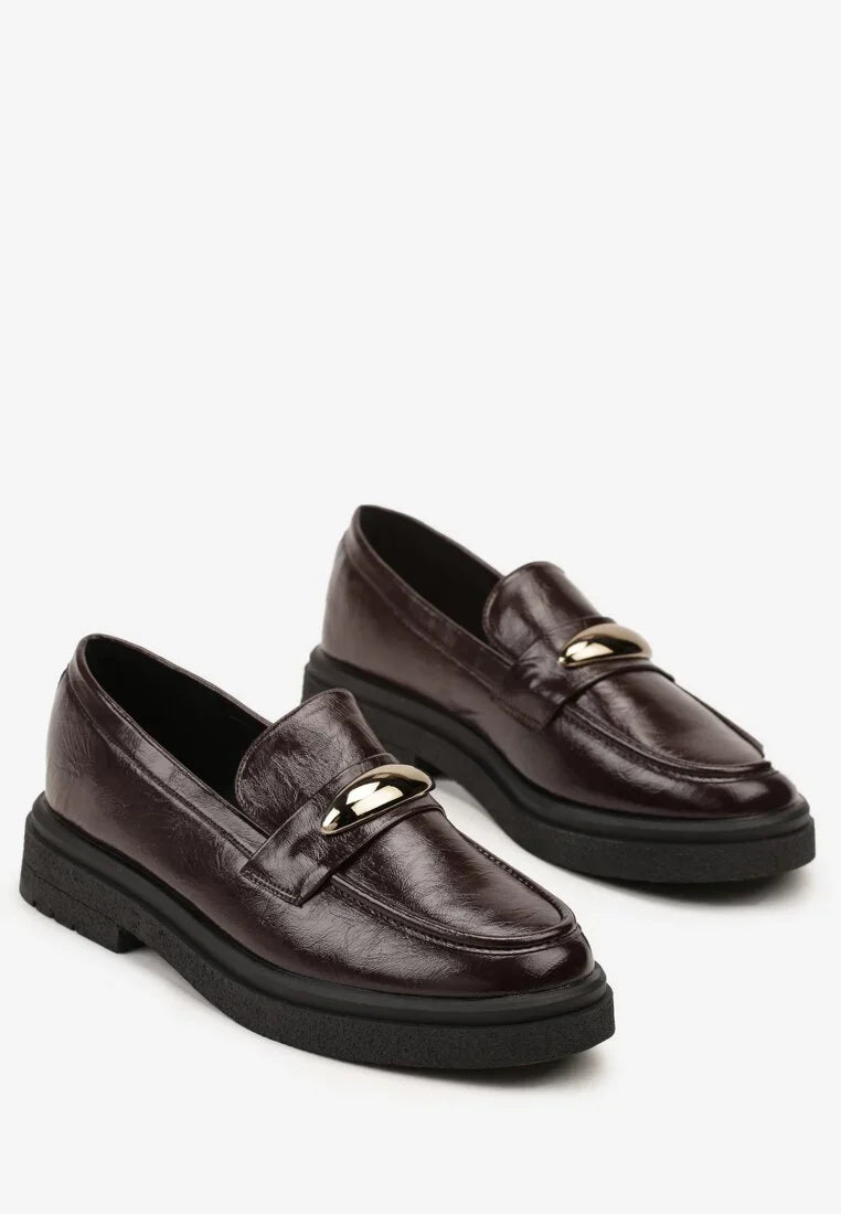 Mocassins classiques décorés d'élégants appliqués