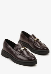 Mocassins classiques décorés d'élégants appliqués