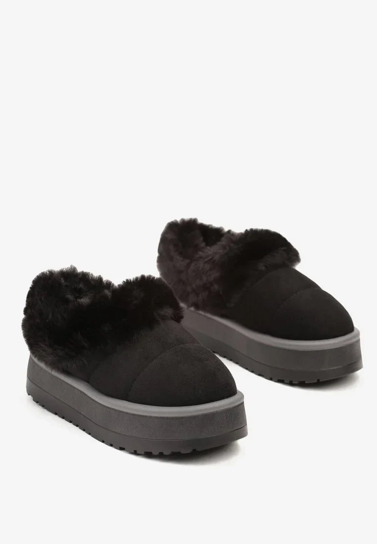 UGG à plateforme avec fourrure