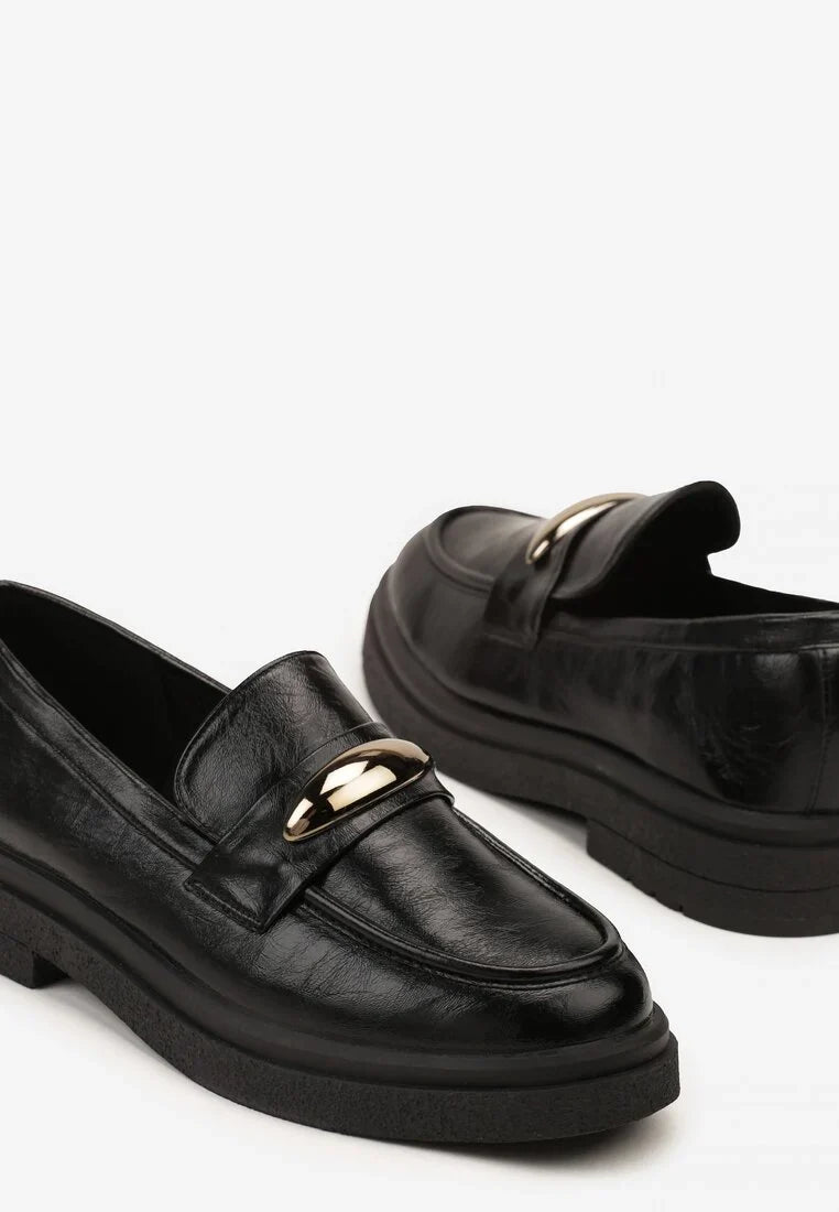 Mocassins classiques décorés d'élégants appliqués