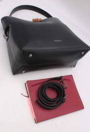 Sac Seau Double Porté Fermoir Bambou