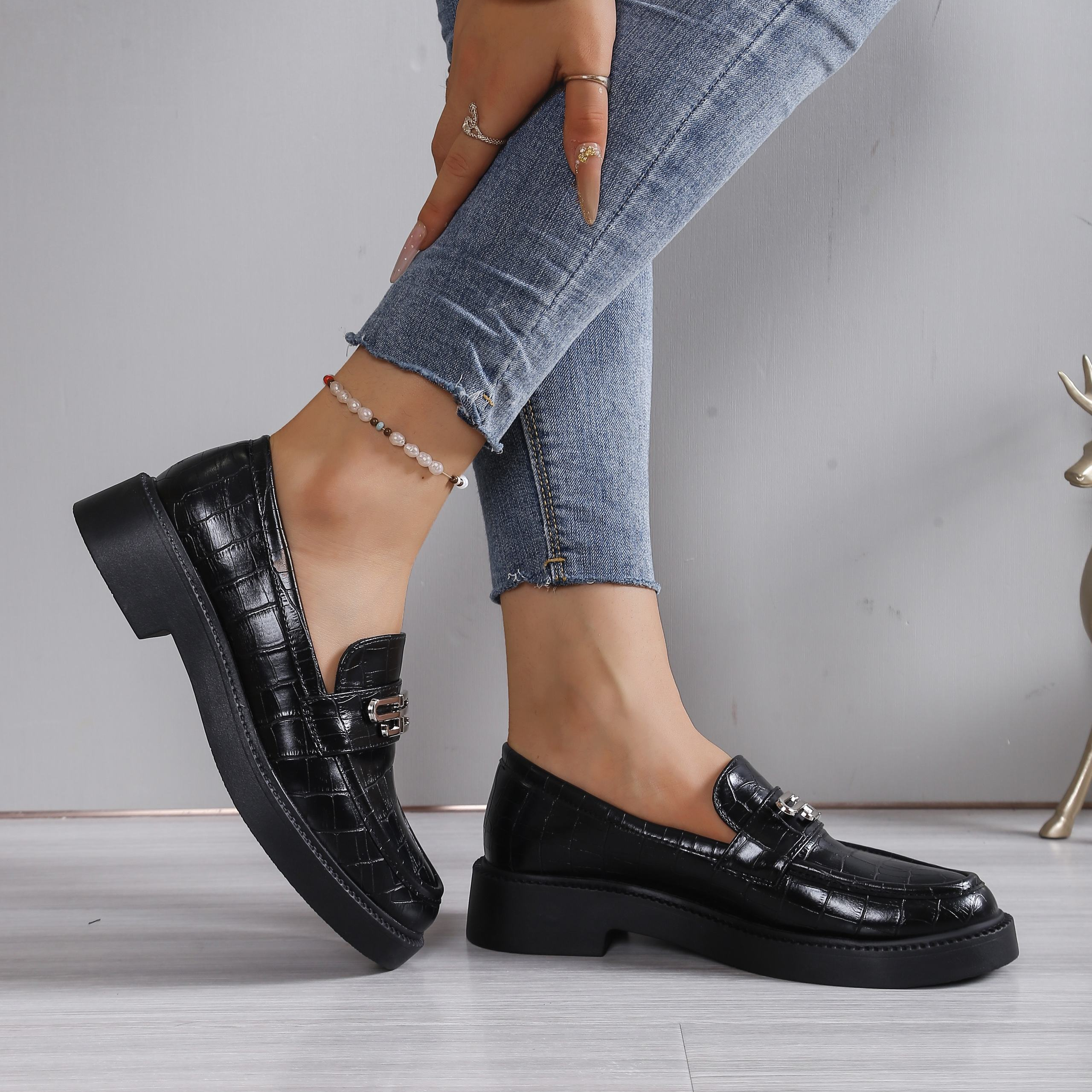 Mocassins à bijou chic