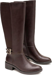 Bottes Hautes Femme à Petit Talon