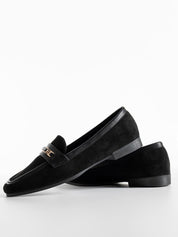 Mocassins en daim avec boucle discrète