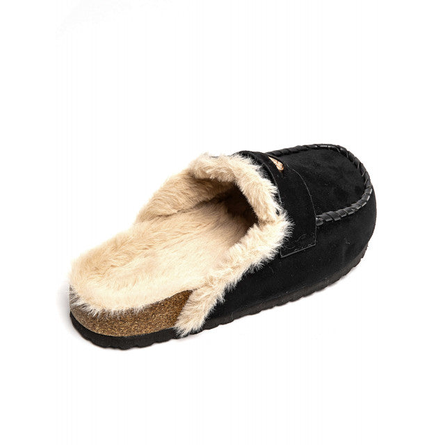Sabot fourrées en daim