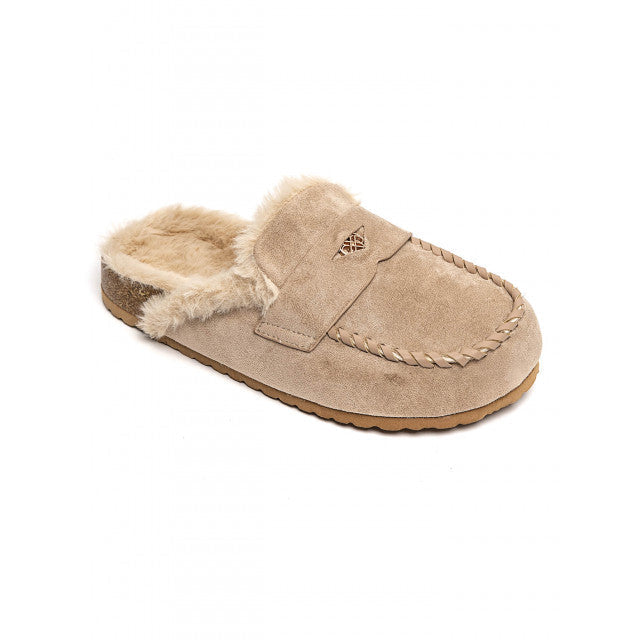 Sabot fourrées en daim
