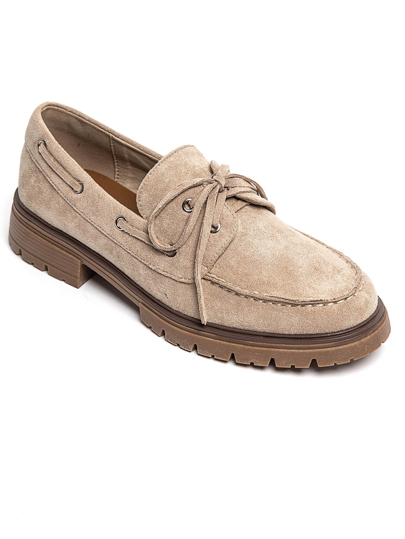 Mocassins à lacets épais