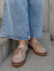 Mocassins à lacets épais