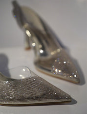 Escarpins à talon transparent