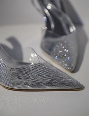 Escarpins à talon transparent