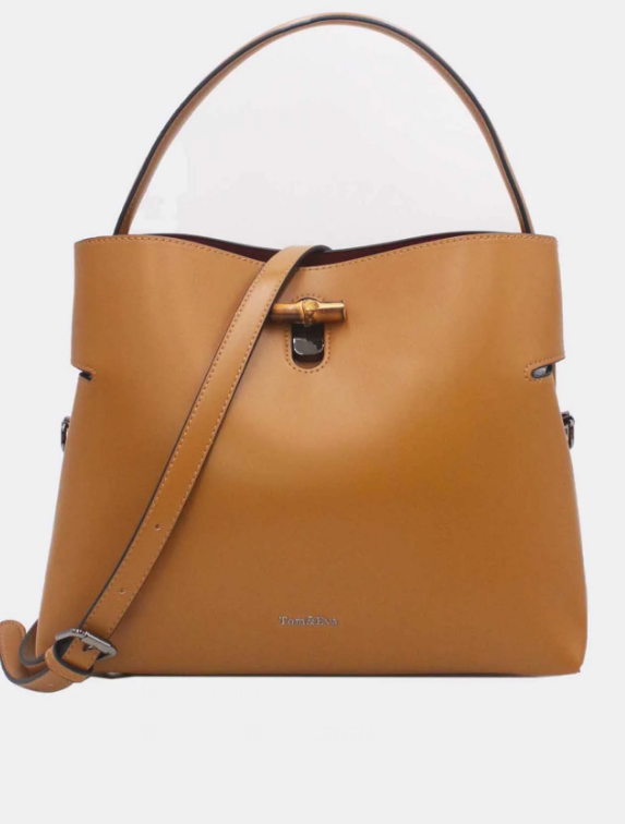 Sac Seau Double Porté Fermoir Bambou