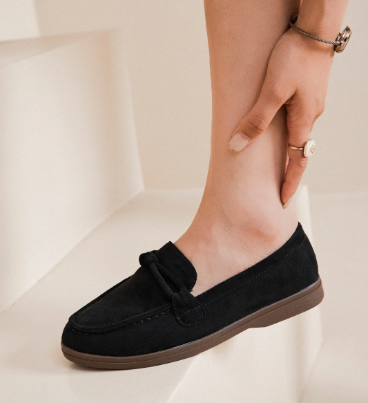 Mocassins à semelle fine violine