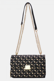 Sac à bandoulière à motif géométrique