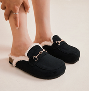 Sabots Femme Daim Fourrés