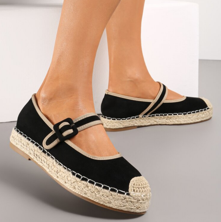 Ballerines sur semelle en jute avec bride Cuttia