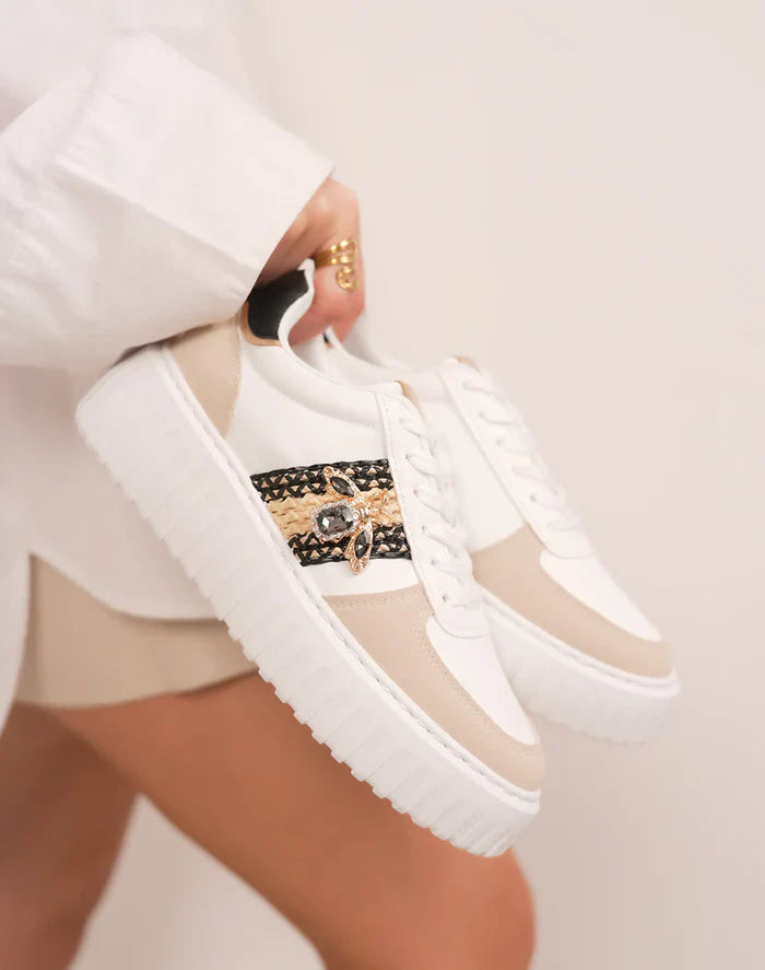 Baskets femme à plateforme