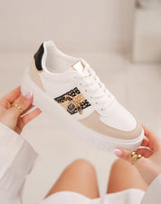 Baskets femme à plateforme