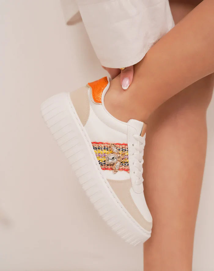 Baskets femme à plateforme